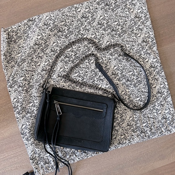 Rebecca Minkoff Black Suede Crossbody - Picture 1 of 8